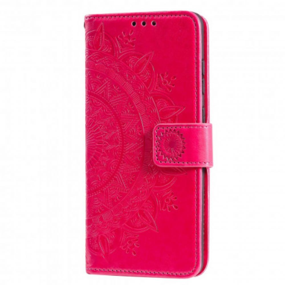 Flip Case Für Xiaomi Redmi Note 10 5G / Poco M3 Pro 5G Sonnen-mandala