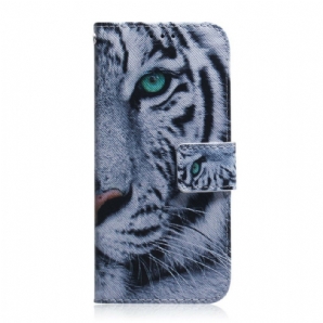 Flip Case Für Xiaomi Redmi Note 10 5G / Poco M3 Pro 5G Tigergesicht