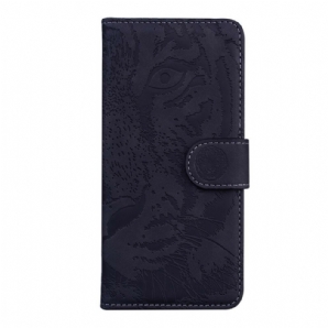 Flip Case Für Xiaomi Redmi Note 10 5G / Poco M3 Pro 5G Tigergesichtsdruck