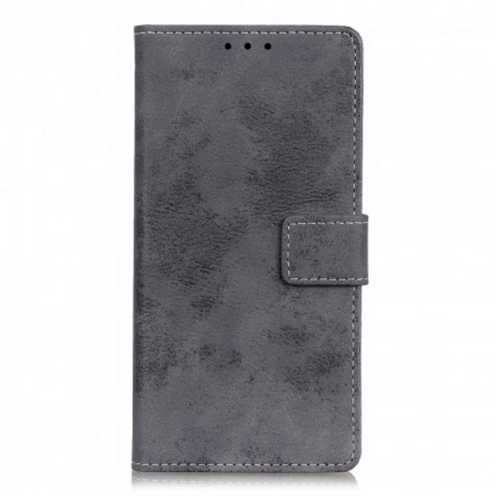 Flip Case Für Xiaomi Redmi Note 10 5G / Poco M3 Pro 5G Vintage-leder-effekt