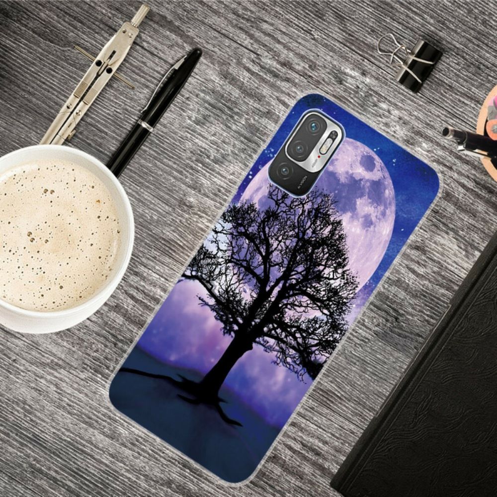 Handyhülle Für Xiaomi Redmi Note 10 5G / Poco M3 Pro 5G Baum Und Mond