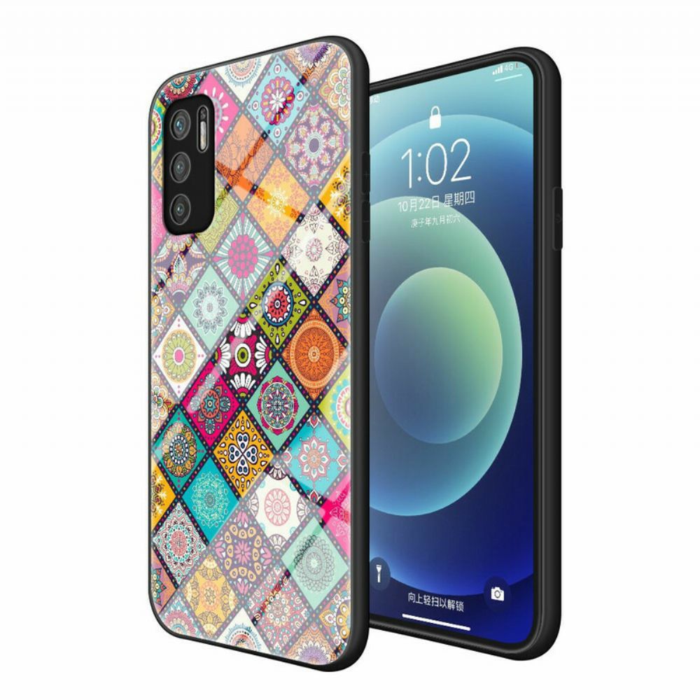 Handyhülle Für Xiaomi Redmi Note 10 5G / Poco M3 Pro 5G Magnetischer Patchwork-halter