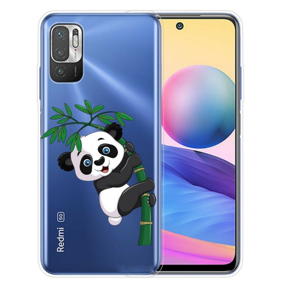 Handyhülle Für Xiaomi Redmi Note 10 5G / Poco M3 Pro 5G Panda Auf Bambus