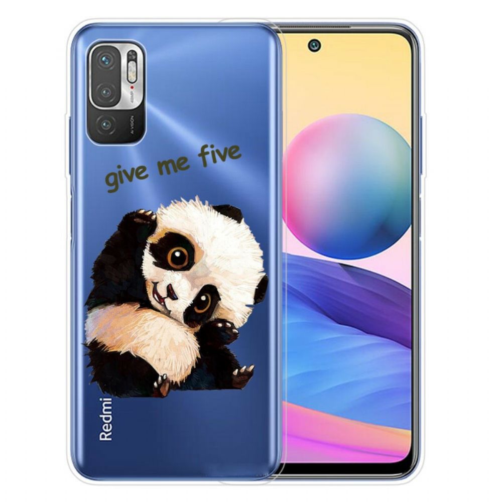 Handyhülle Für Xiaomi Redmi Note 10 5G / Poco M3 Pro 5G Panda Gib Mir Fünf