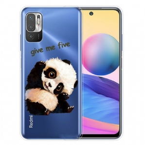 Handyhülle Für Xiaomi Redmi Note 10 5G / Poco M3 Pro 5G Panda Gib Mir Fünf