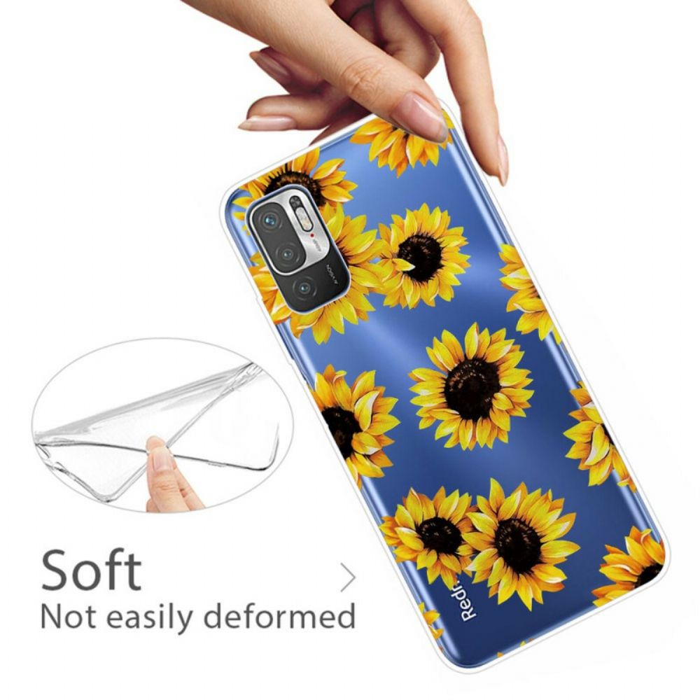 Hülle Für Xiaomi Redmi Note 10 5G / Poco M3 Pro 5G Sonnenblumen