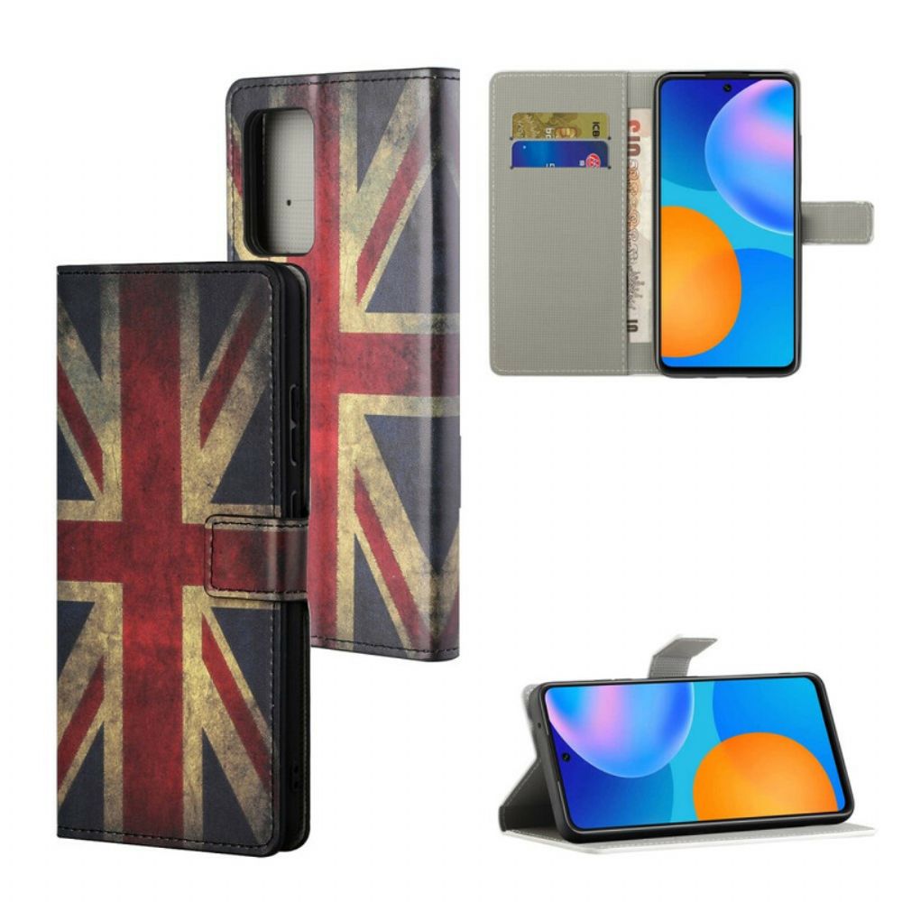 Lederhüllen Für Xiaomi Redmi Note 10 5G / Poco M3 Pro 5G England-flagge