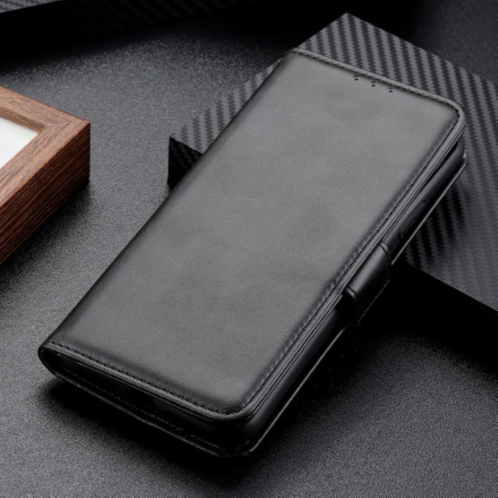 Lederhüllen Für Xiaomi Redmi Note 10 5G / Poco M3 Pro 5G Flip Case Doppelklappe