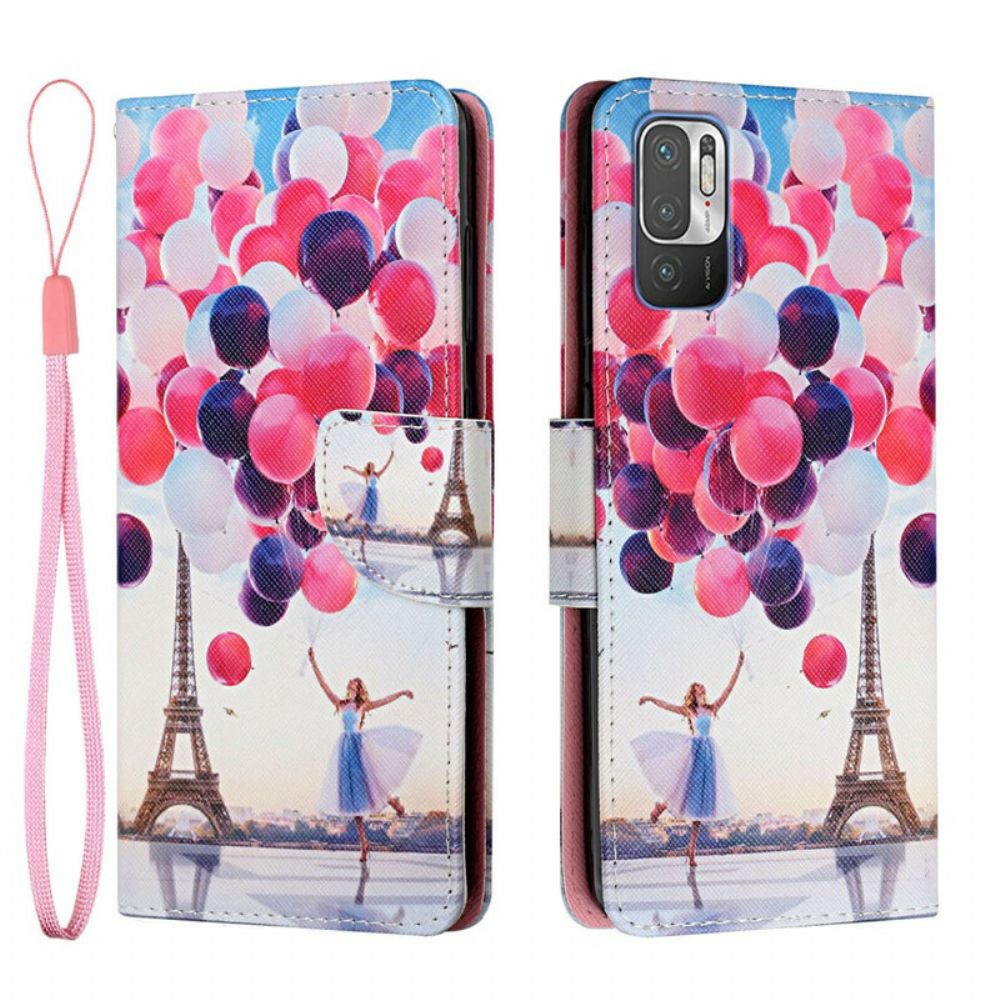 Lederhüllen Für Xiaomi Redmi Note 10 5G / Poco M3 Pro 5G Paris-ballons