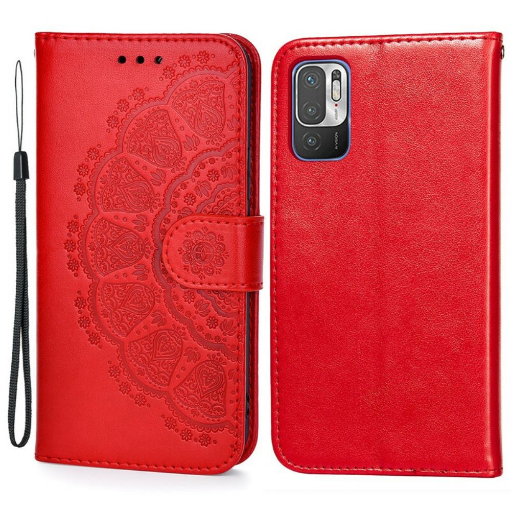 Lederhüllen Für Xiaomi Redmi Note 10 5G / Poco M3 Pro 5G Totem-mandala