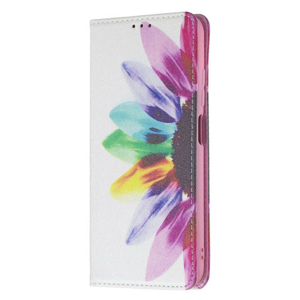 Schutzhülle Für Xiaomi Redmi Note 10 5G / Poco M3 Pro 5G Flip Case Aquarell Blume