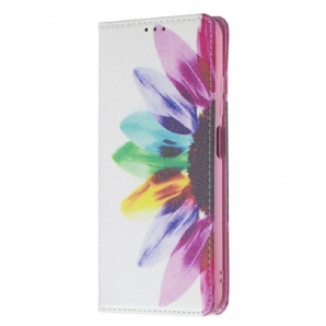 Schutzhülle Für Xiaomi Redmi Note 10 5G / Poco M3 Pro 5G Flip Case Aquarell Blume