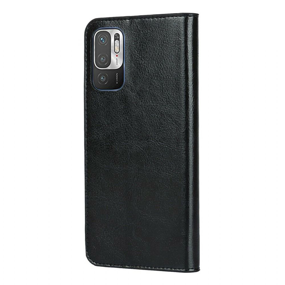 Schutzhülle Für Xiaomi Redmi Note 10 5G / Poco M3 Pro 5G Flip Case Echtes Leder