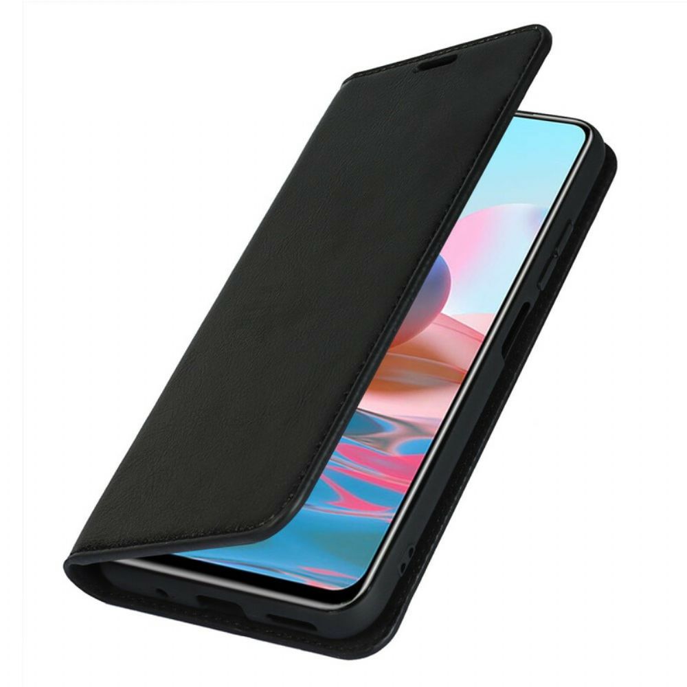 Schutzhülle Für Xiaomi Redmi Note 10 5G / Poco M3 Pro 5G Flip Case Echtes Leder