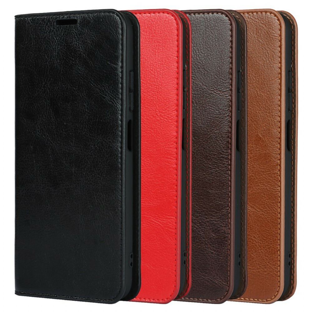 Schutzhülle Für Xiaomi Redmi Note 10 5G / Poco M3 Pro 5G Flip Case Echtes Leder