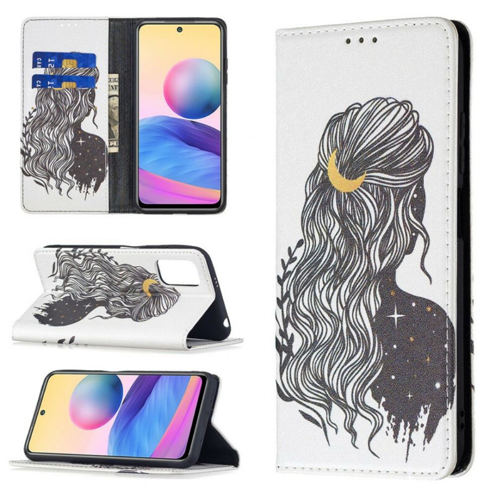 Schutzhülle Für Xiaomi Redmi Note 10 5G / Poco M3 Pro 5G Flip Case Hübsches Haar