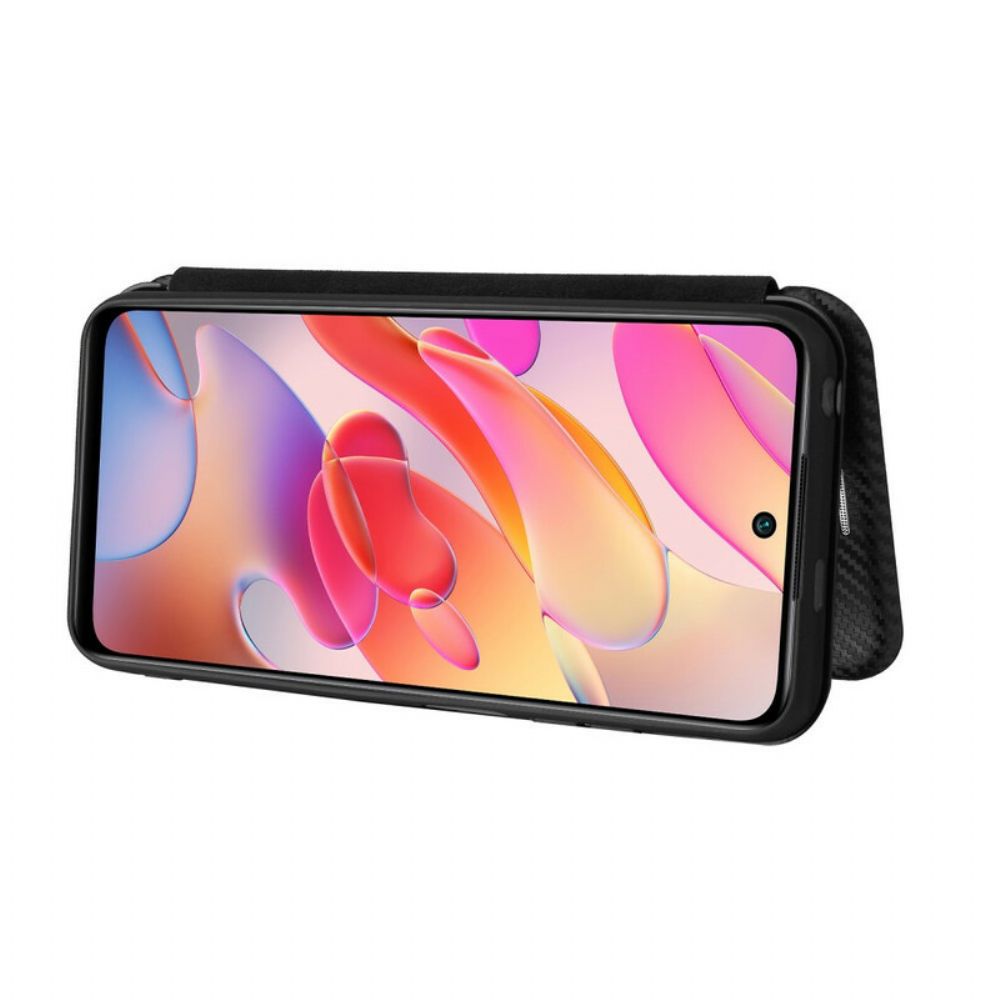 Schutzhülle Für Xiaomi Redmi Note 10 5G / Poco M3 Pro 5G Flip Case Kohlefaser