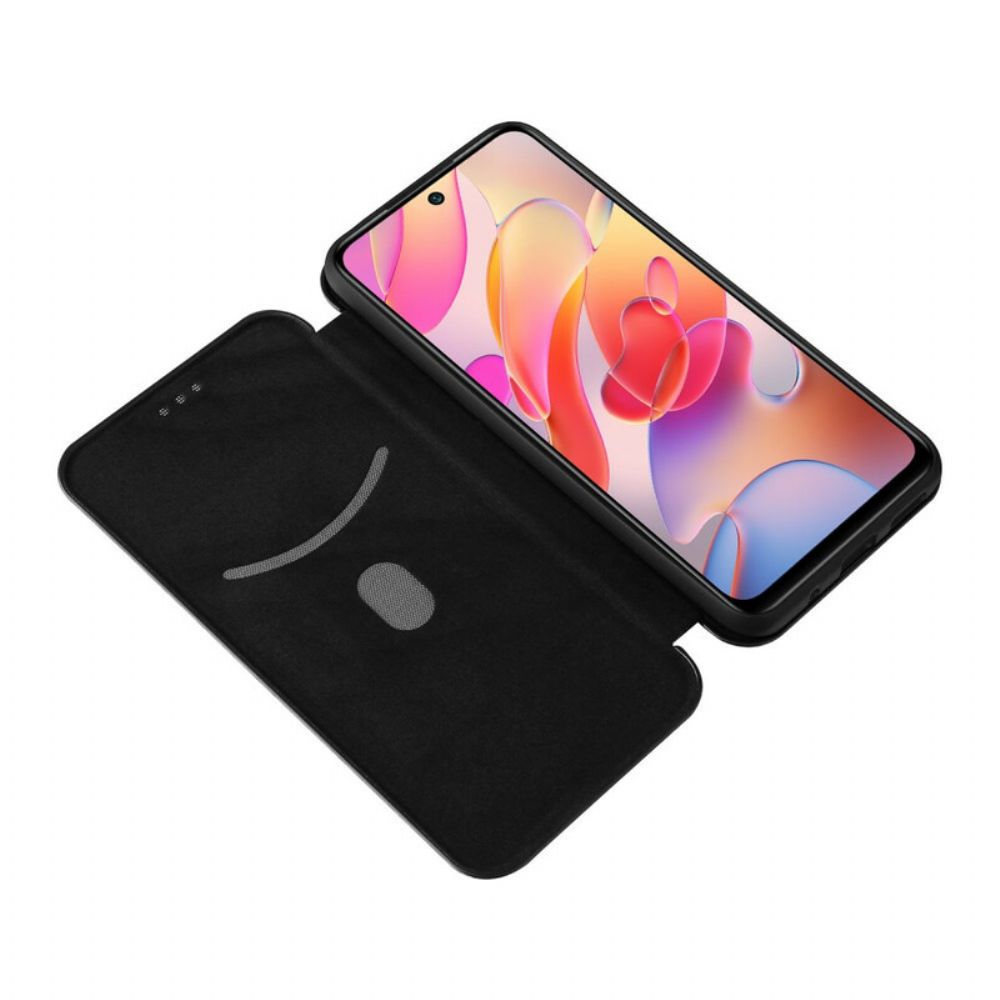 Schutzhülle Für Xiaomi Redmi Note 10 5G / Poco M3 Pro 5G Flip Case Kohlefaser