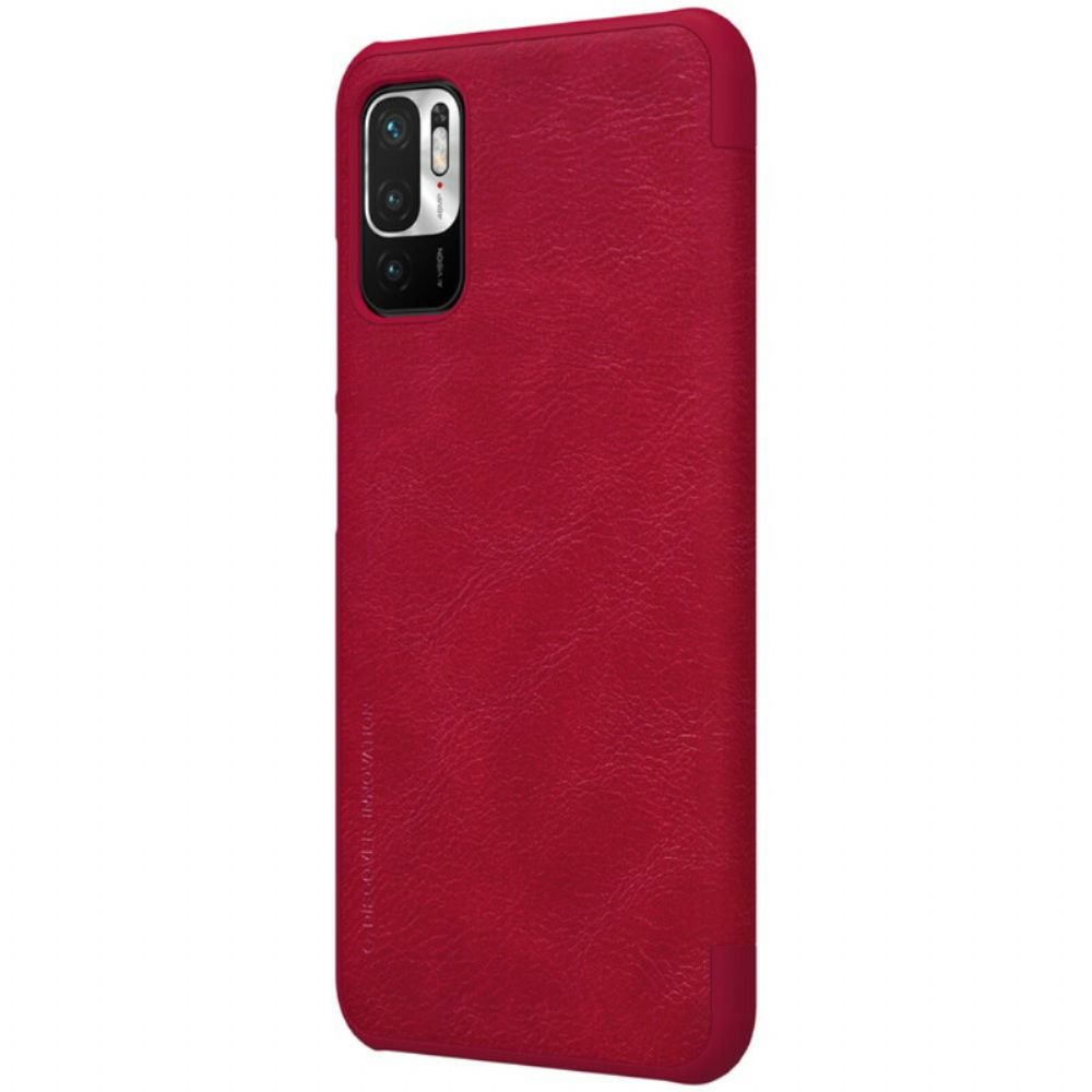 Schutzhülle Für Xiaomi Redmi Note 10 5G / Poco M3 Pro 5G Flip Case Nillkin Qin-serie