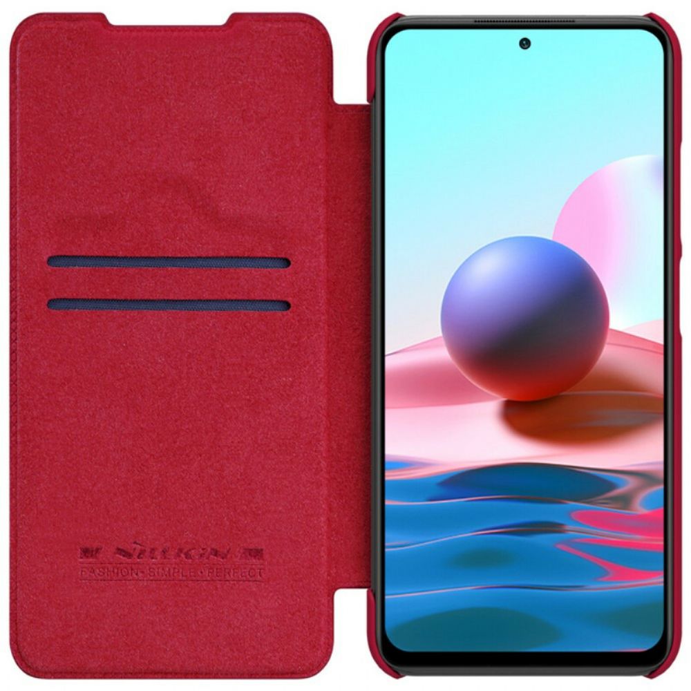 Schutzhülle Für Xiaomi Redmi Note 10 5G / Poco M3 Pro 5G Flip Case Nillkin Qin-serie