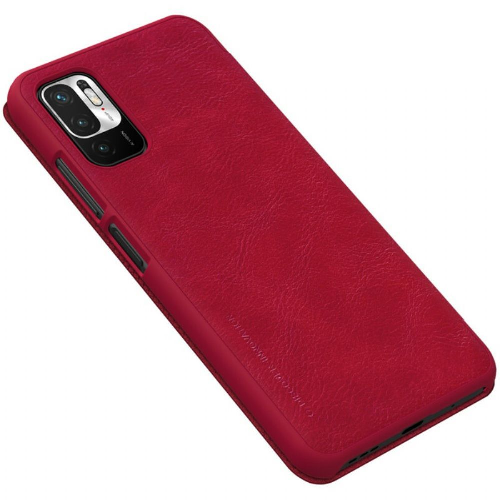 Schutzhülle Für Xiaomi Redmi Note 10 5G / Poco M3 Pro 5G Flip Case Nillkin Qin-serie