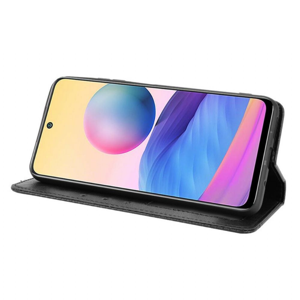 Schutzhülle Für Xiaomi Redmi Note 10 5G / Poco M3 Pro 5G Flip Case Stilisierter Vintage-ledereffekt