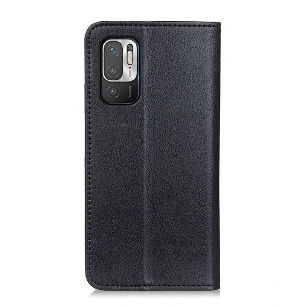 Schutzhülle Für Xiaomi Redmi Note 10 5G / Poco M3 Pro 5G Flip Case Texturiertes Litschi-spaltleder