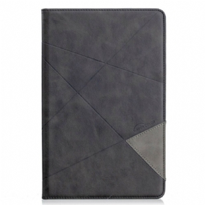 Case Für Samsung Galaxy Tab S6 Lite Geometrie Ledereffekt