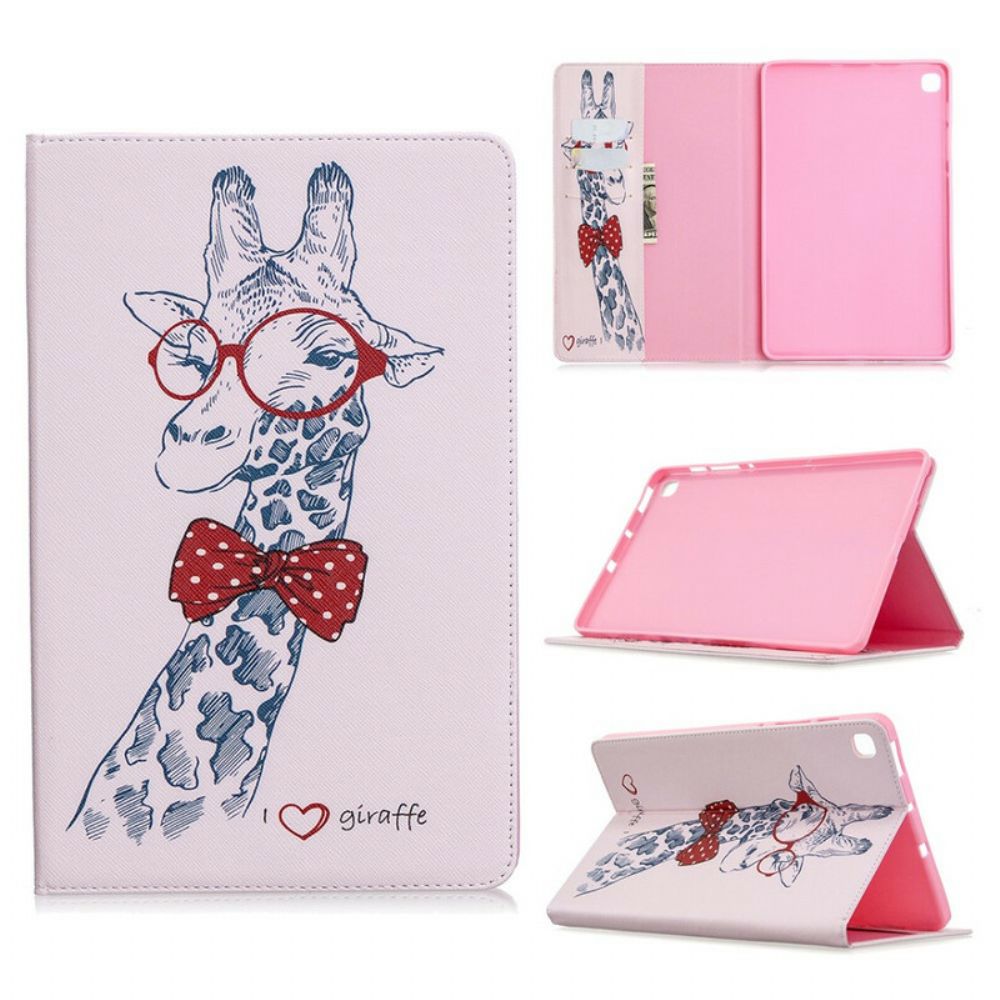 Case Für Samsung Galaxy Tab S6 Lite Nerdige Giraffe