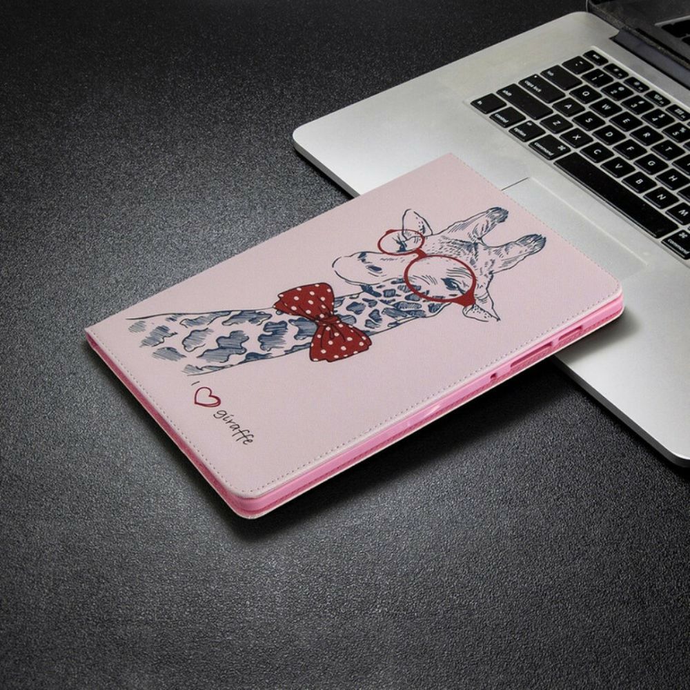 Case Für Samsung Galaxy Tab S6 Lite Nerdige Giraffe