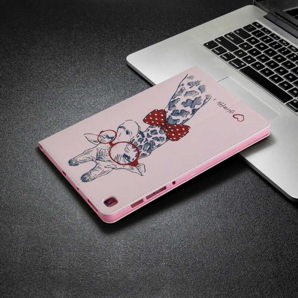 Case Für Samsung Galaxy Tab S6 Lite Nerdige Giraffe