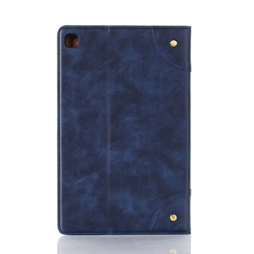 Case Für Samsung Galaxy Tab S6 Lite Vintage Nieten Aus Kunstleder