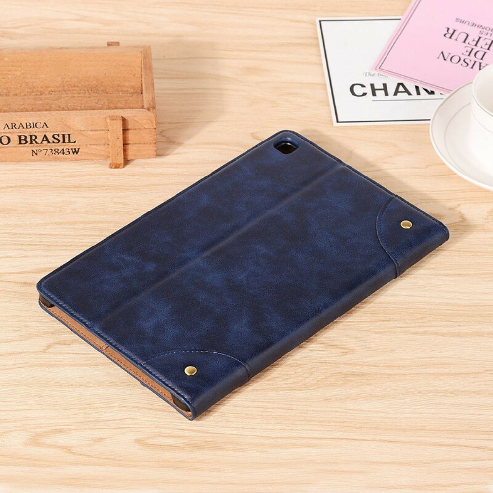 Case Für Samsung Galaxy Tab S6 Lite Vintage Nieten Aus Kunstleder