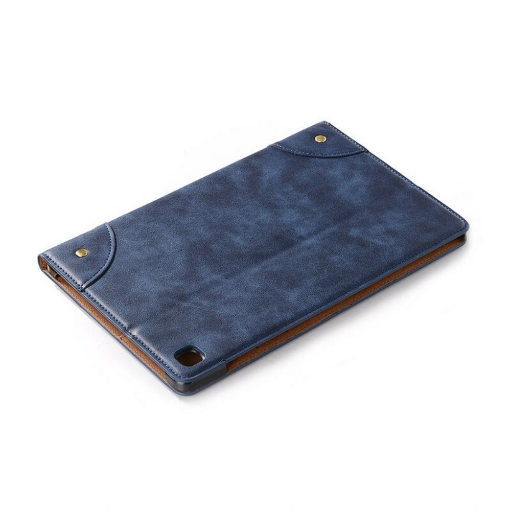 Case Für Samsung Galaxy Tab S6 Lite Vintage Nieten Aus Kunstleder