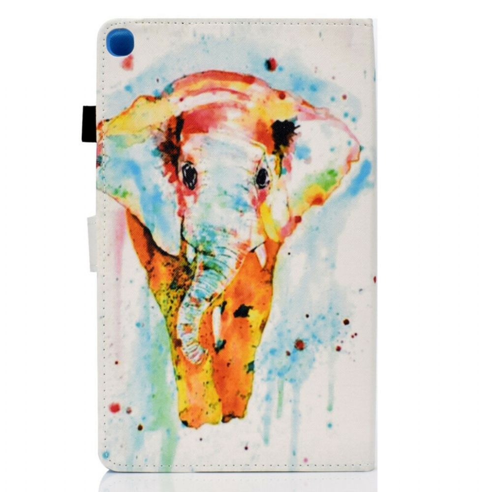 Flip Case Für Samsung Galaxy Tab S6 Lite Aquarell Elefant