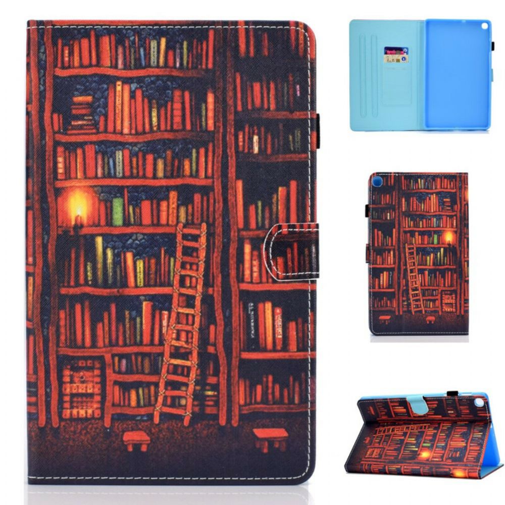 Flip Case Für Samsung Galaxy Tab S6 Lite Bibliothek