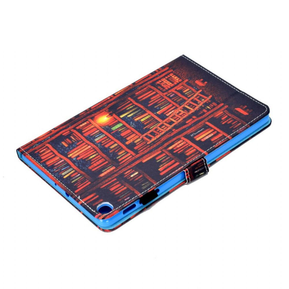 Flip Case Für Samsung Galaxy Tab S6 Lite Bibliothek