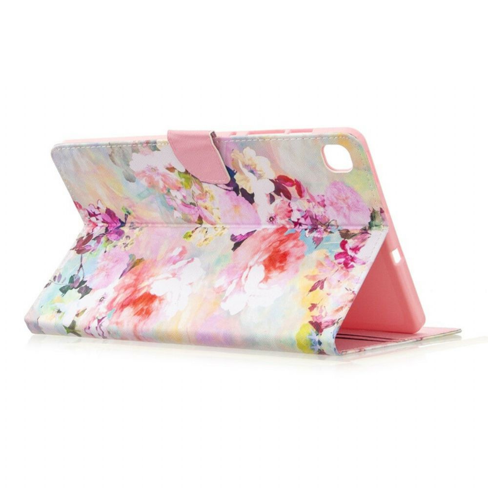 Flip Case Für Samsung Galaxy Tab S6 Lite Blumenserie