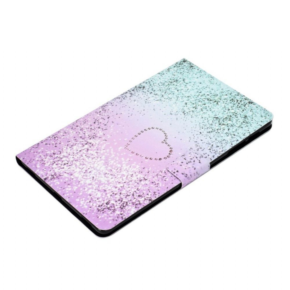 Flip Case Für Samsung Galaxy Tab S6 Lite Glänzende Pailletten