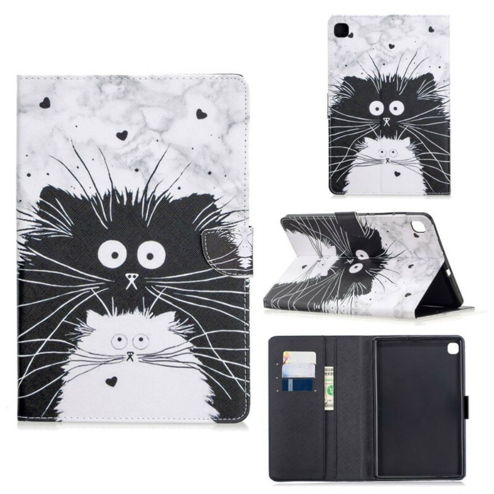 Flip Case Für Samsung Galaxy Tab S6 Lite Lustige Katzen