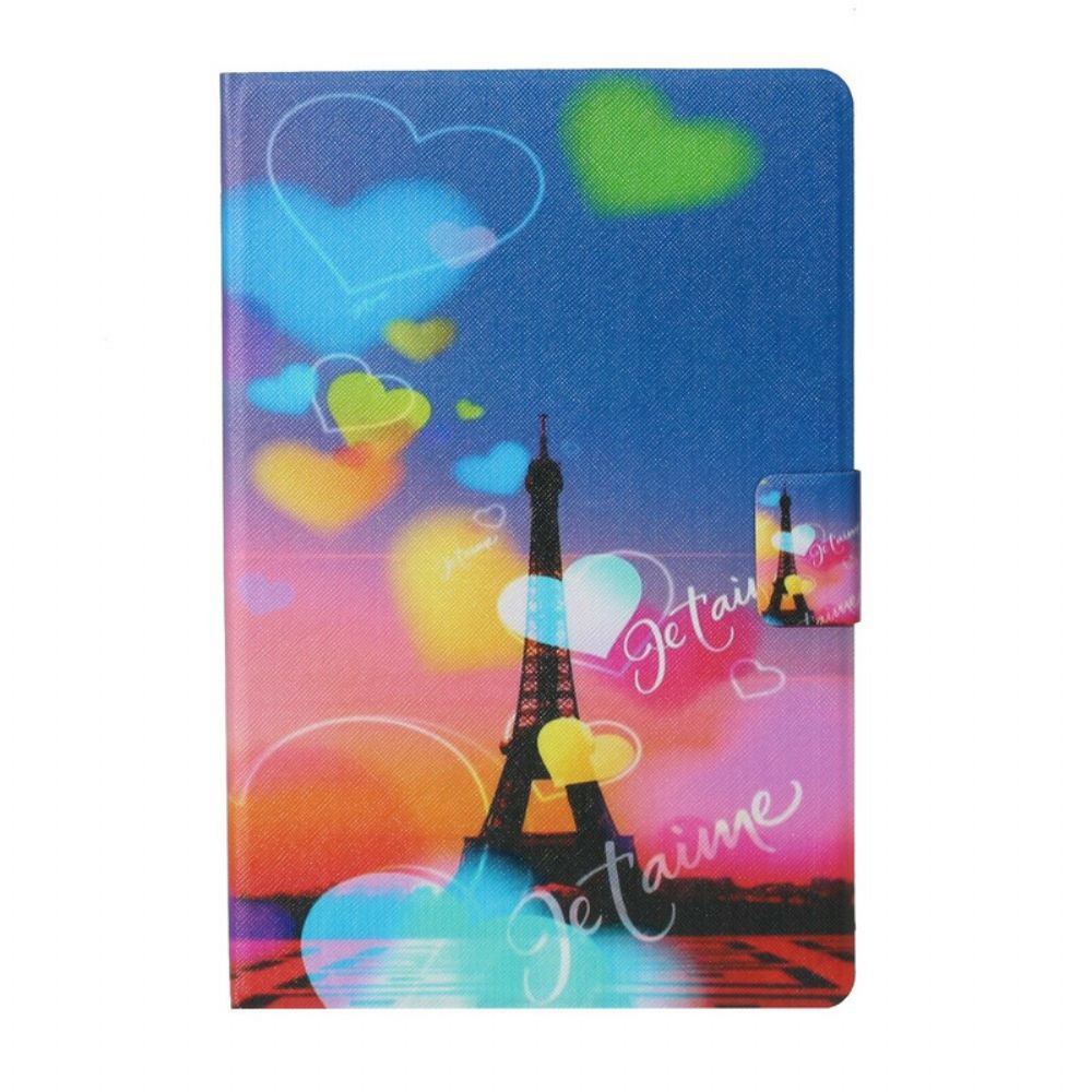 Flip Case Für Samsung Galaxy Tab S6 Lite Paris Ich Liebe Dich