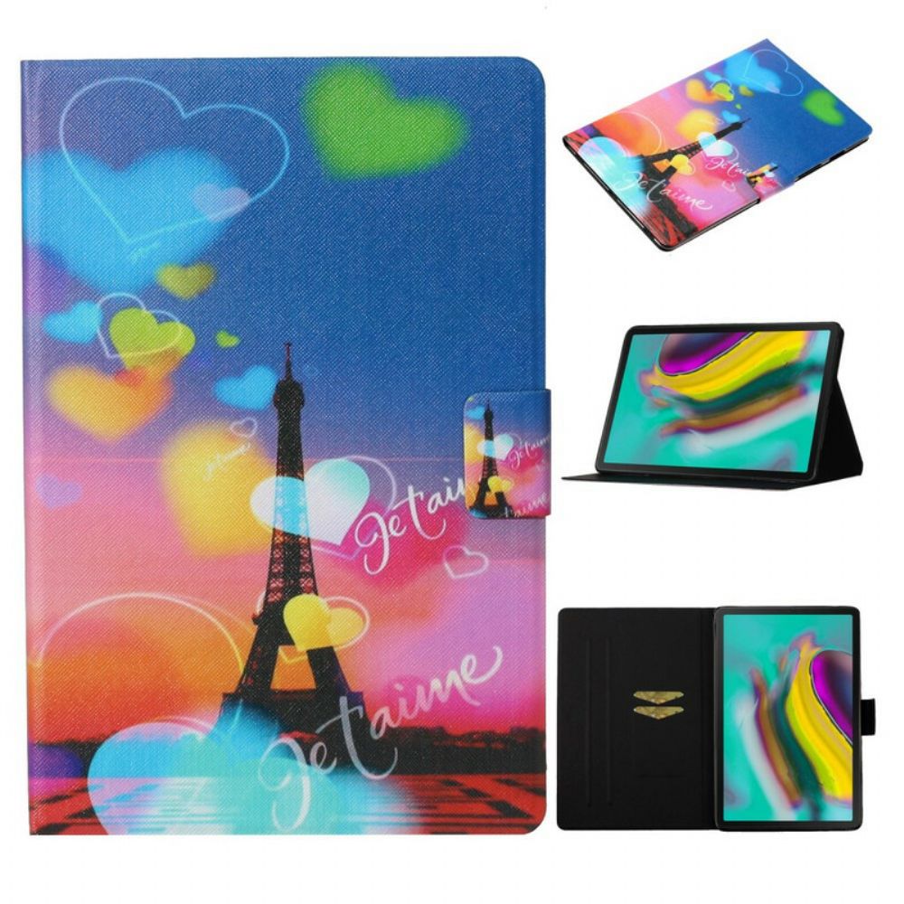 Flip Case Für Samsung Galaxy Tab S6 Lite Paris Ich Liebe Dich