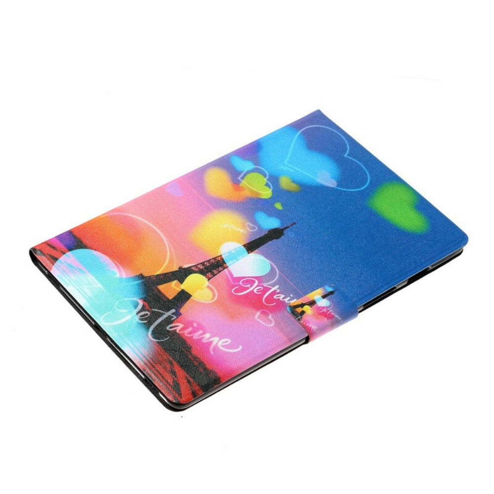 Flip Case Für Samsung Galaxy Tab S6 Lite Paris Ich Liebe Dich