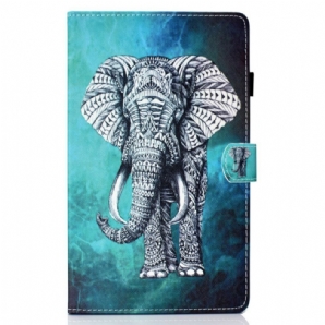 Flip Case Für Samsung Galaxy Tab S6 Lite Stammes-elefant