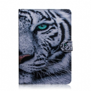 Flip Case Für Samsung Galaxy Tab S6 Lite Tigerkopf