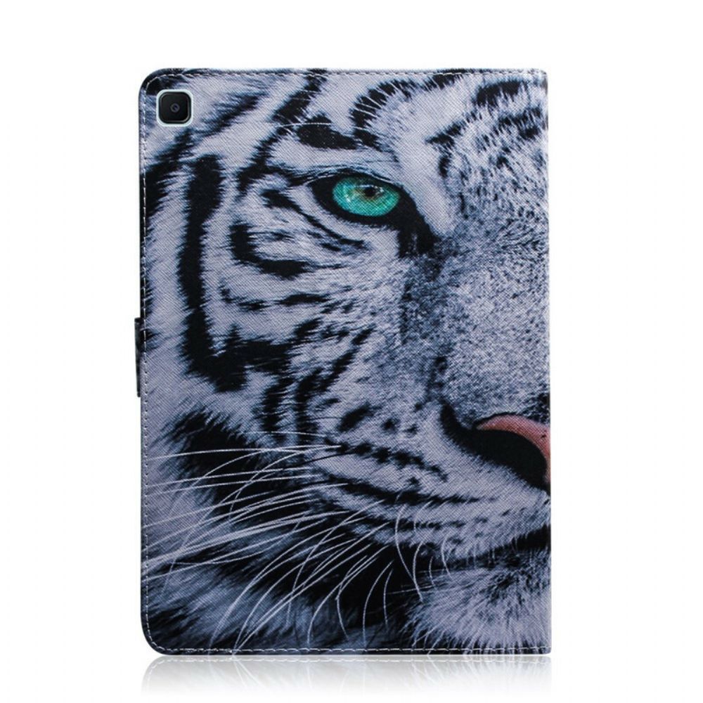 Flip Case Für Samsung Galaxy Tab S6 Lite Tigerkopf