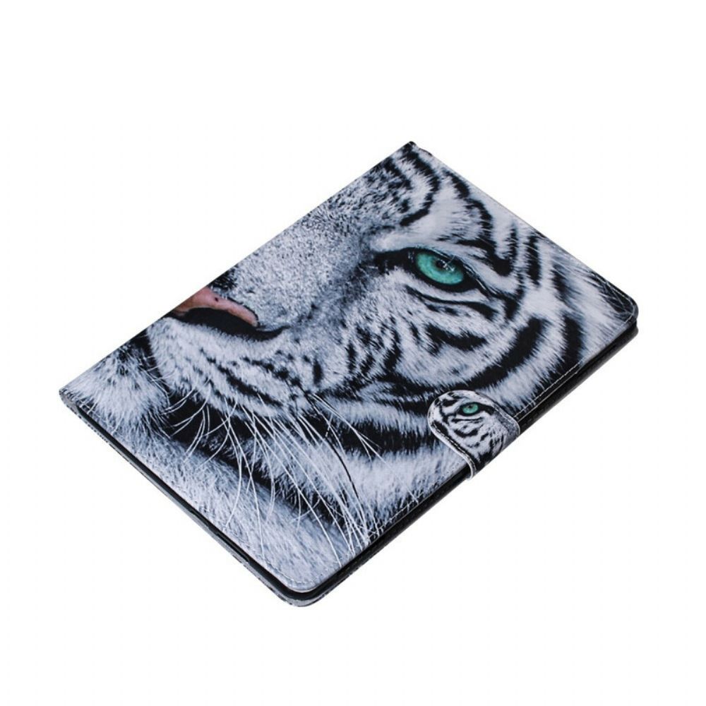 Flip Case Für Samsung Galaxy Tab S6 Lite Tigerkopf