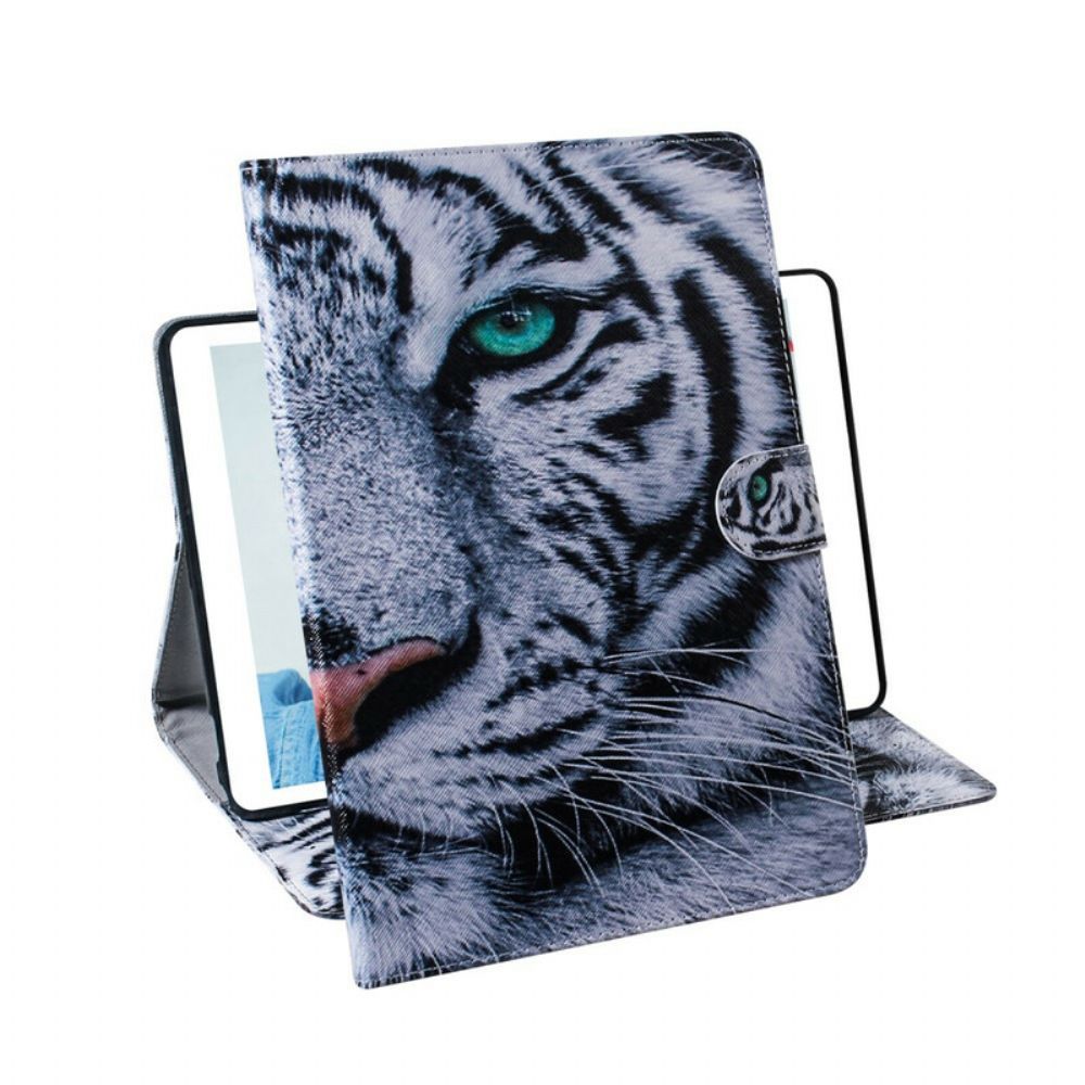 Flip Case Für Samsung Galaxy Tab S6 Lite Tigerkopf