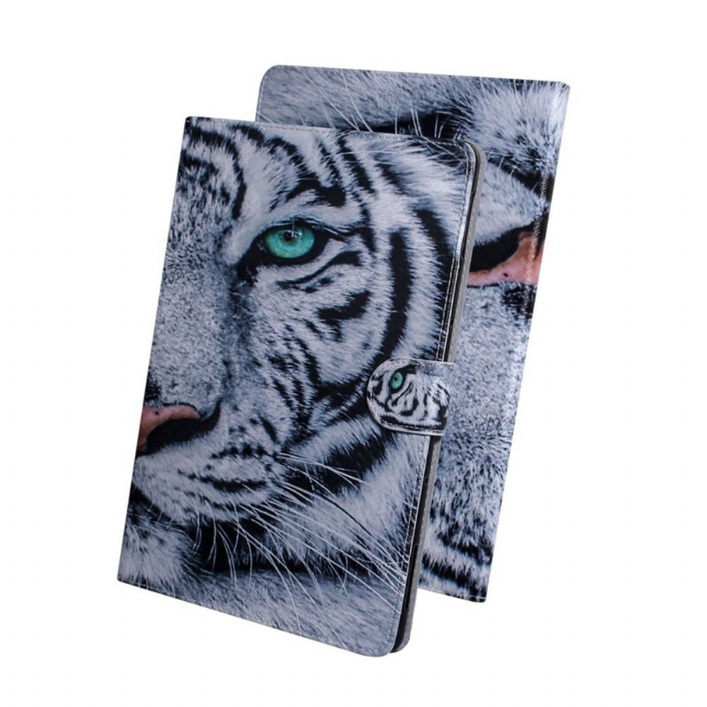 Flip Case Für Samsung Galaxy Tab S6 Lite Tigerkopf