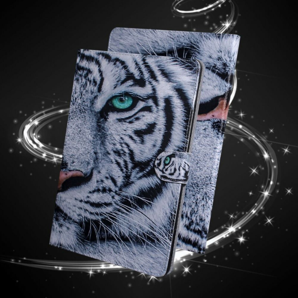 Flip Case Für Samsung Galaxy Tab S6 Lite Tigerkopf